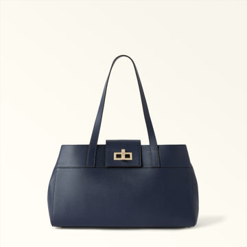 Furla Amelia L Tote E/W in Blue - Bags 