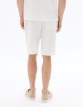 Celio Regular Fit Loopback Bermuda Shorts - White