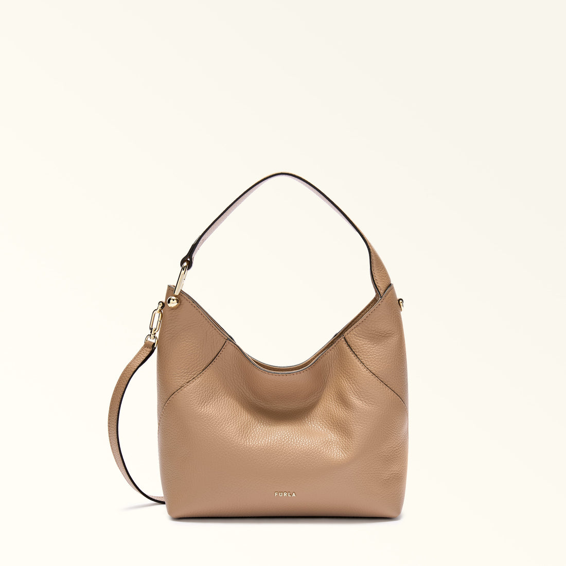 Furla Lara S Hobo Bag In Leather