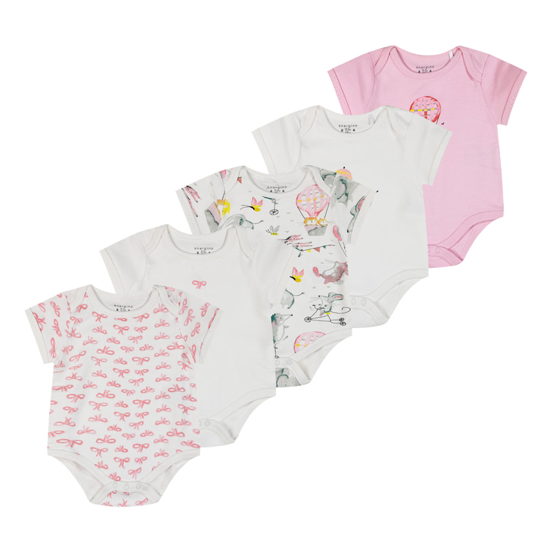 5 PCS INFANT'S SET OF BODY SUITS Energiers