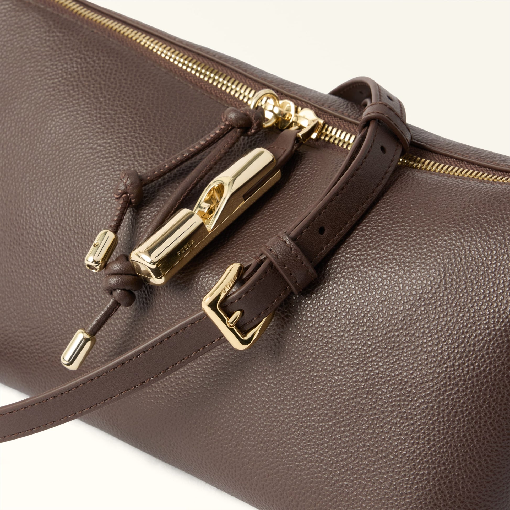 Furla Debby Mini Shoulder Bag Soft in Brown - Bags 