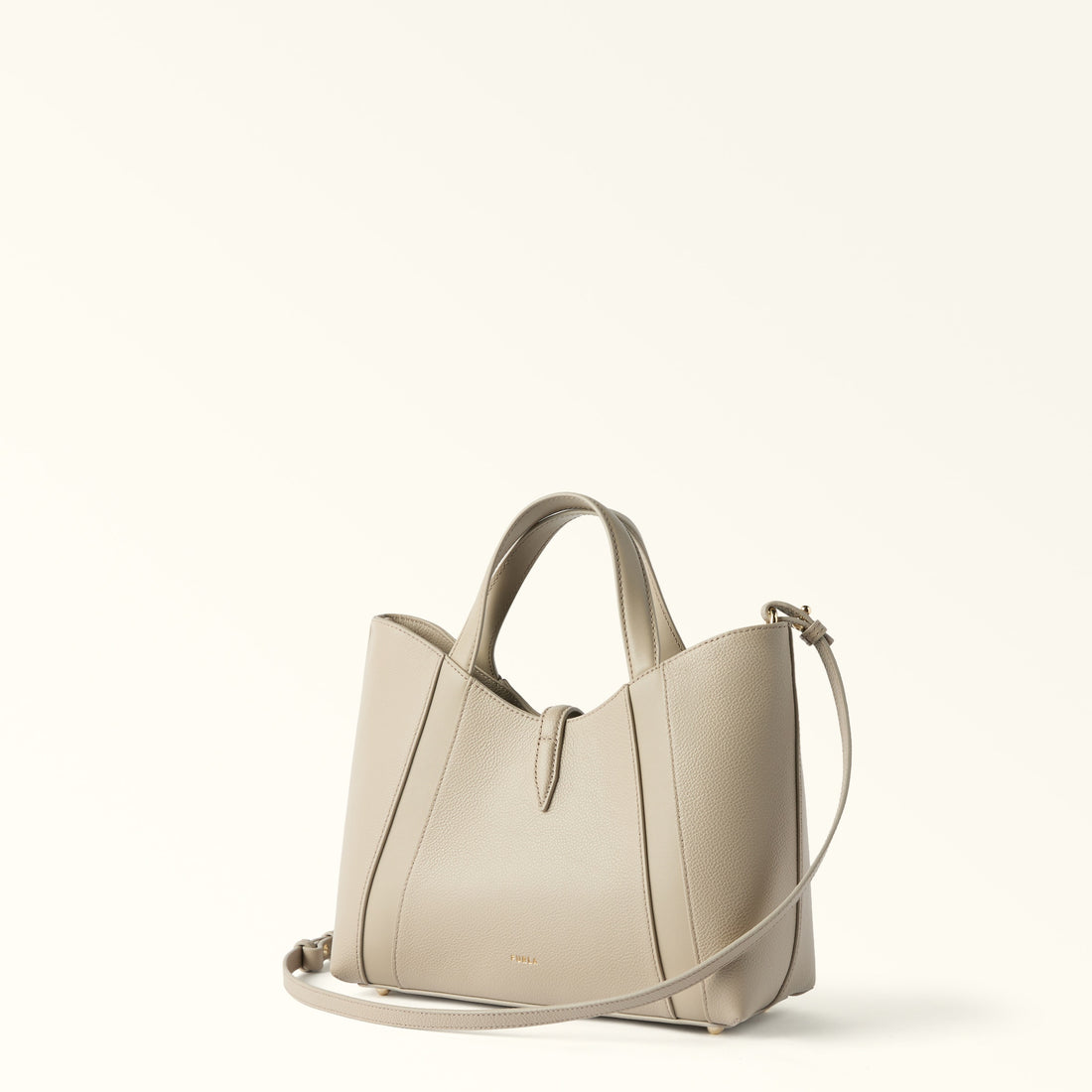 Furla Goccia S Tote in White - Bags 