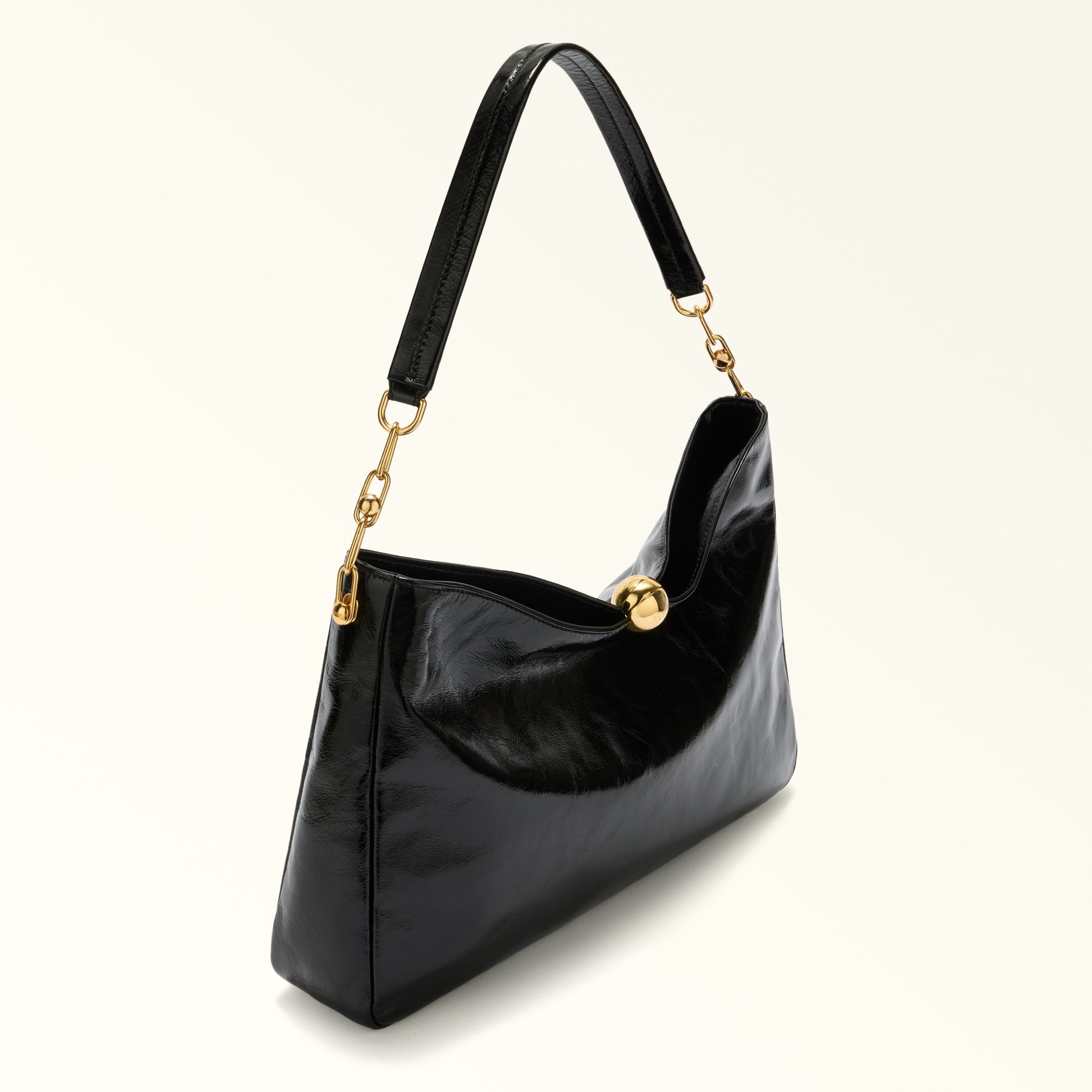 Furla Sfera Soft L Shoulder  Bag In Leather