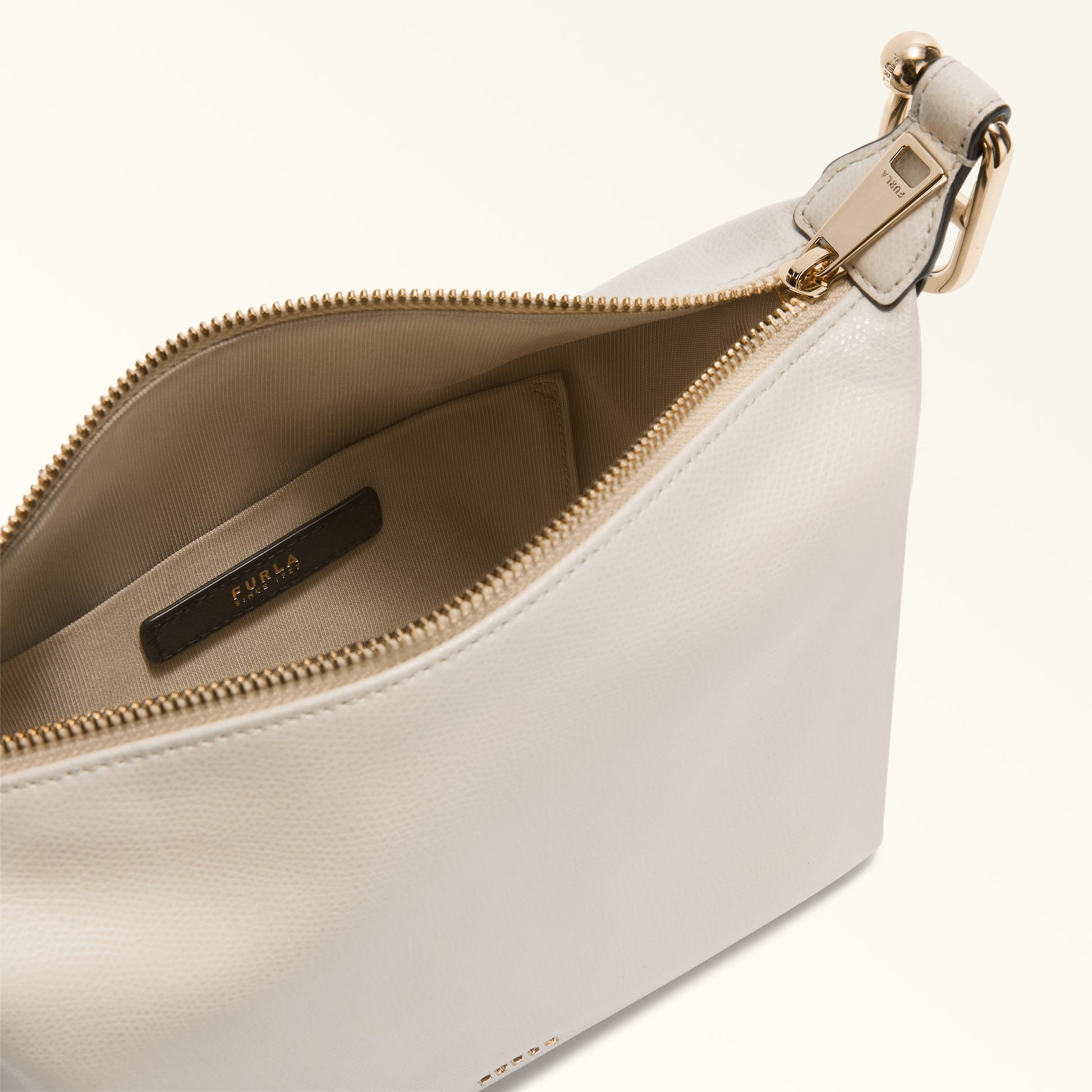 Furla Tonie Mini Hobo Bag In Leather