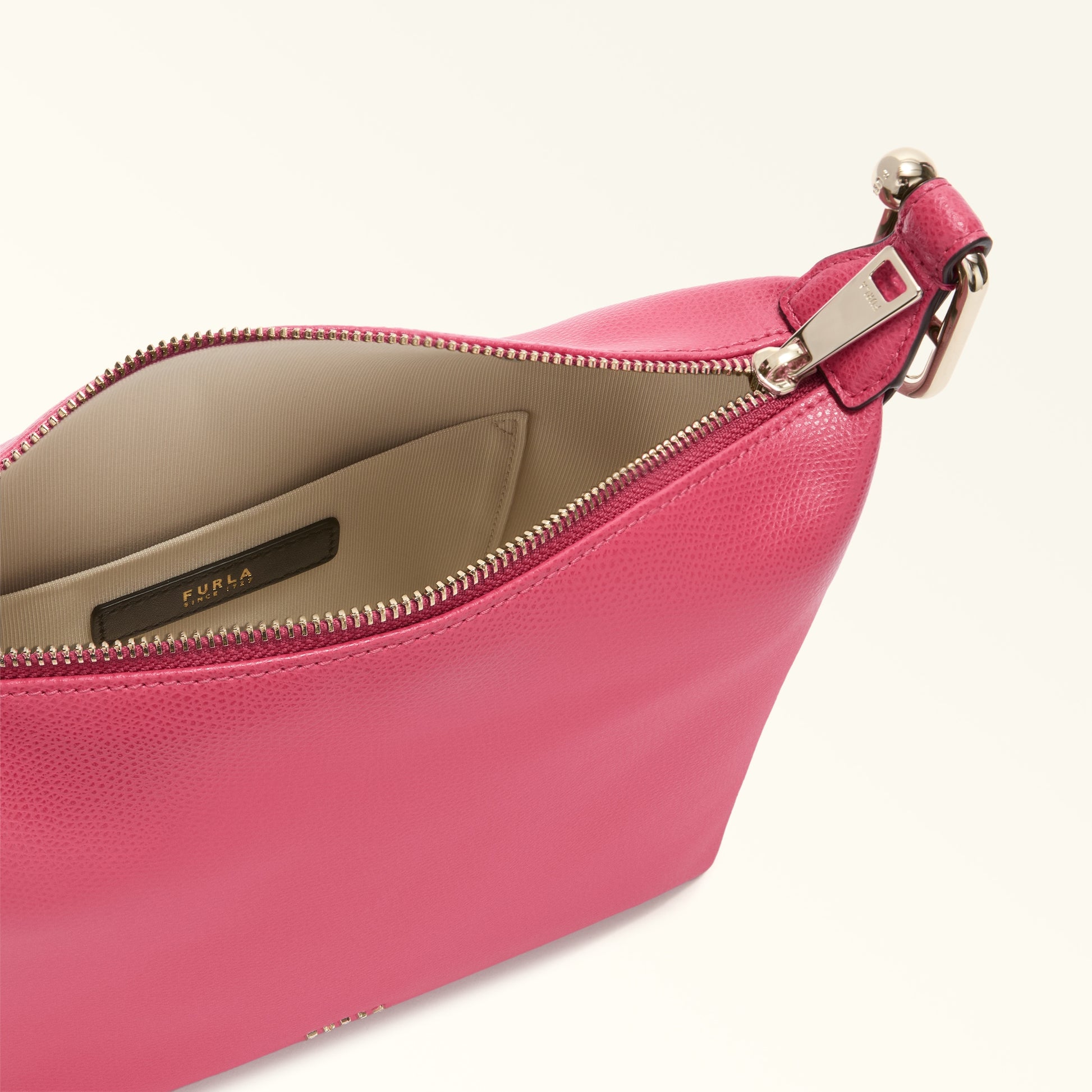 Furla Tonie Mini Hobo Bag In Leather
