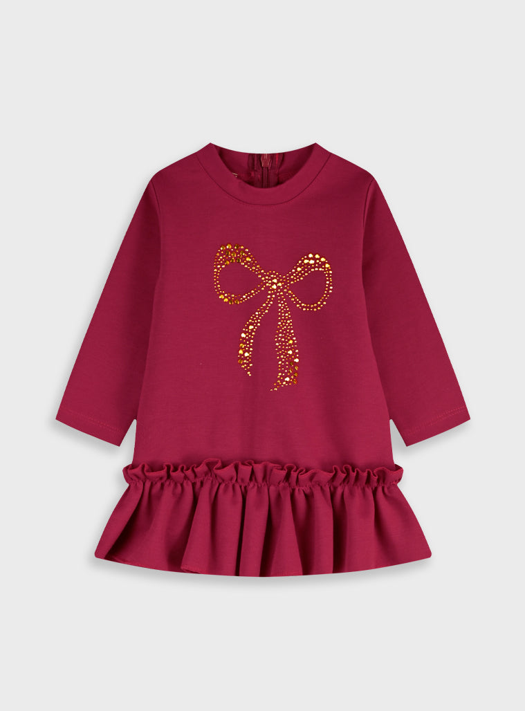 Girl Dress - Bordeaux