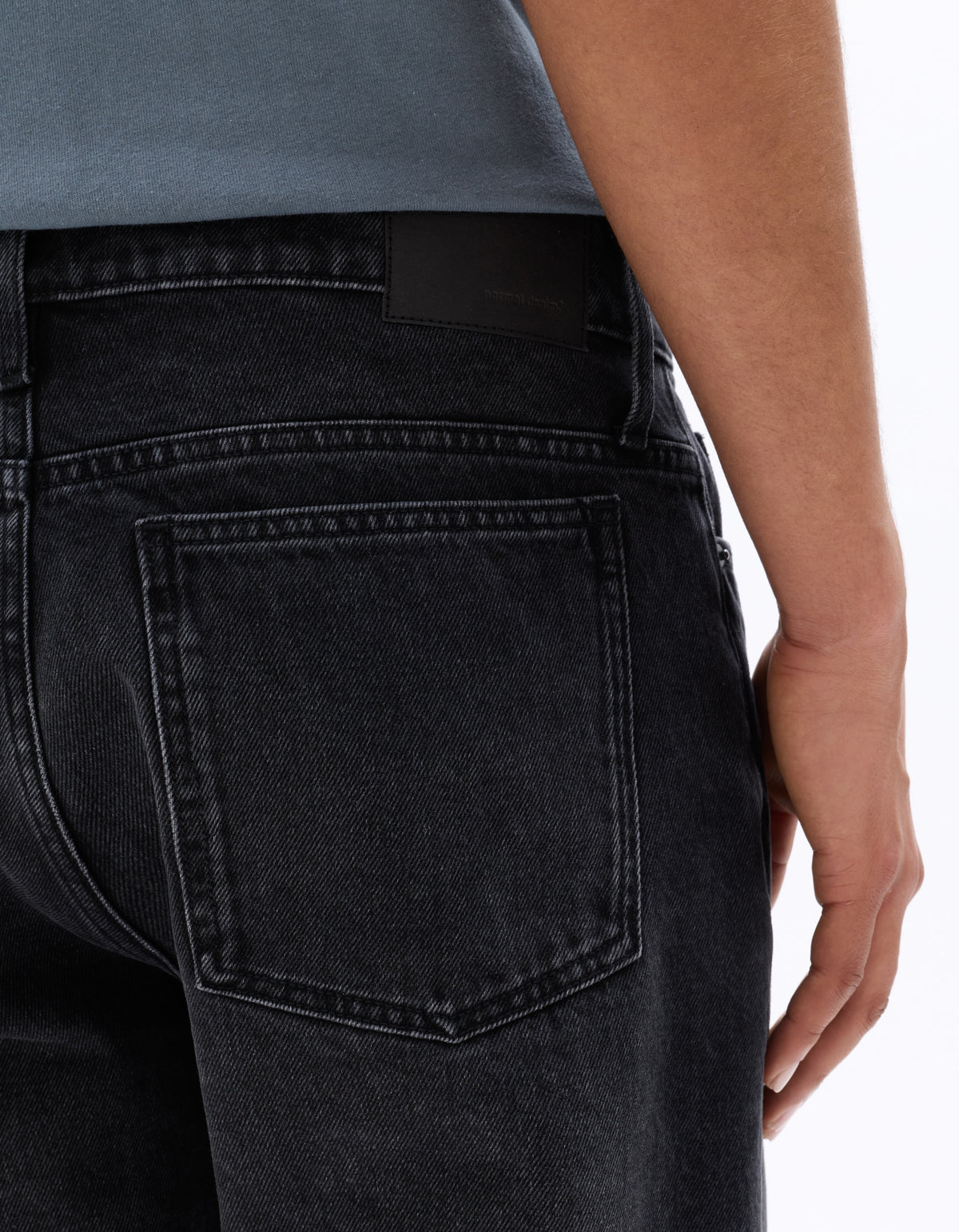 Celio Relaxed Fit 100% Cotton 7/8 Length Jeans - Black
