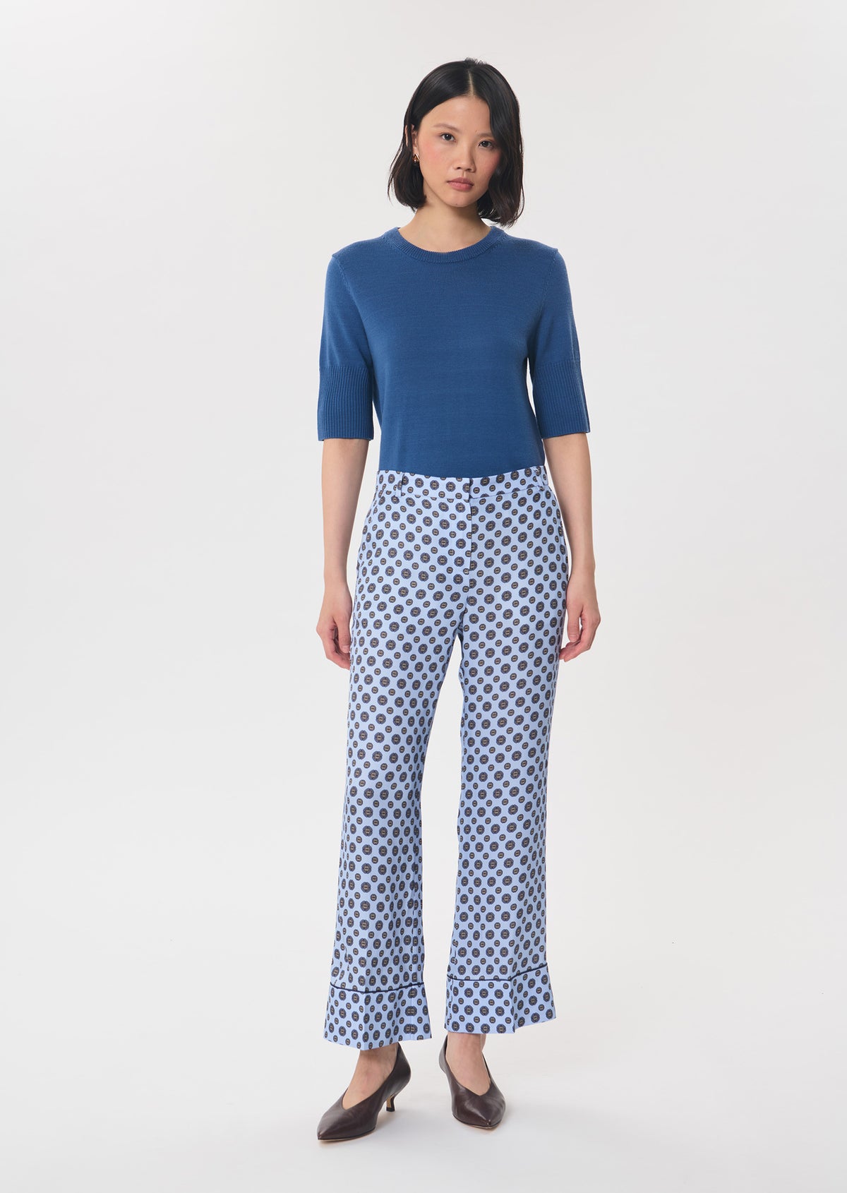 Pierre trousers in blue by Tara Jarmon