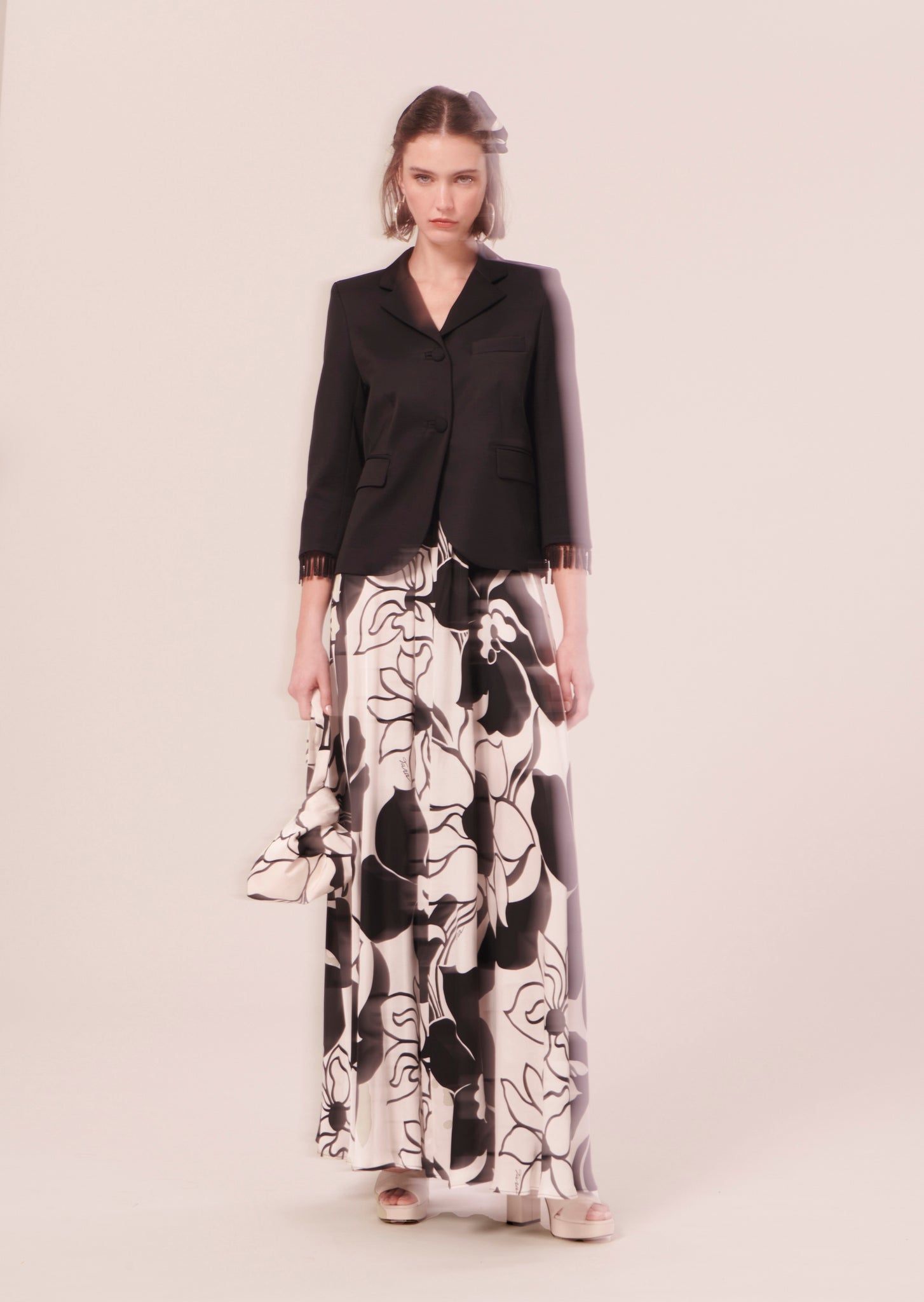 Valensole black satin jacket by Tara Jarmon Lebanon