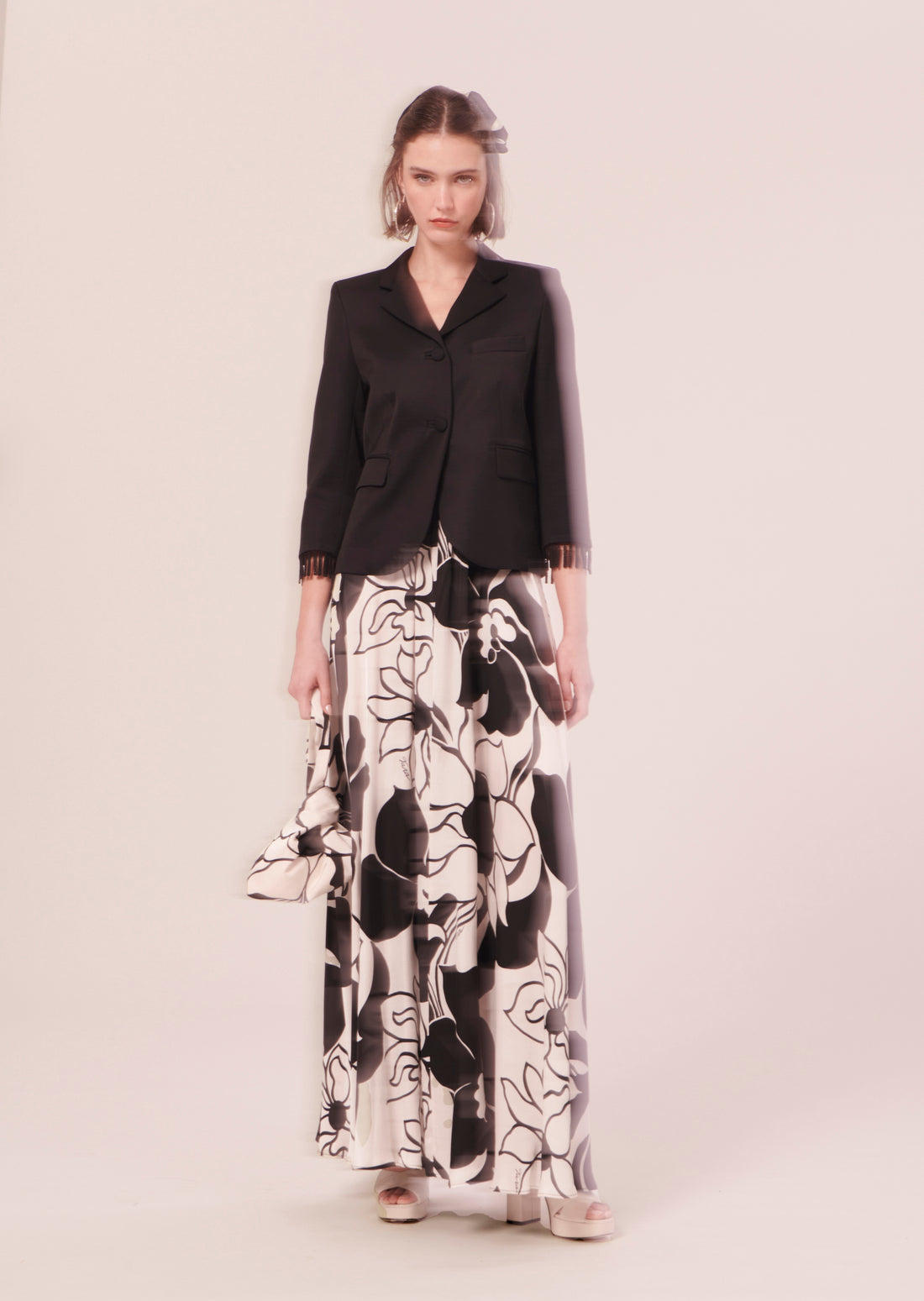 Valensole black satin jacket by Tara Jarmon Lebanon