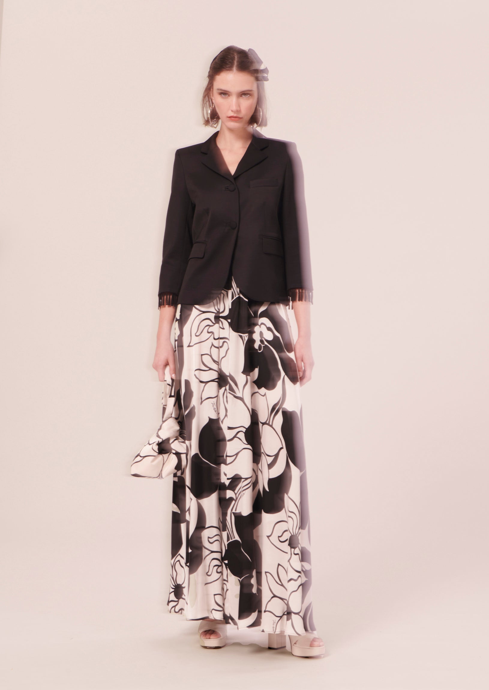 Valensole black satin jacket by Tara Jarmon Lebanon