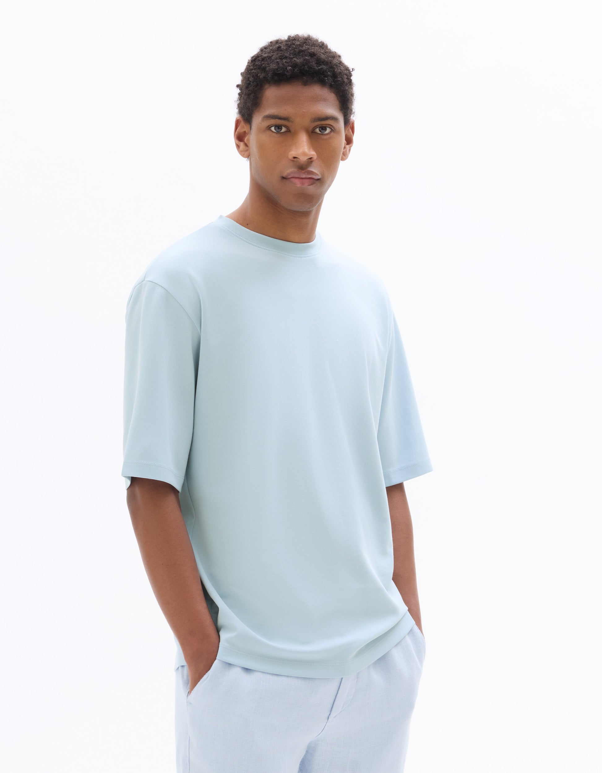Celio Oversized Crew Neck T-shirt - Blue