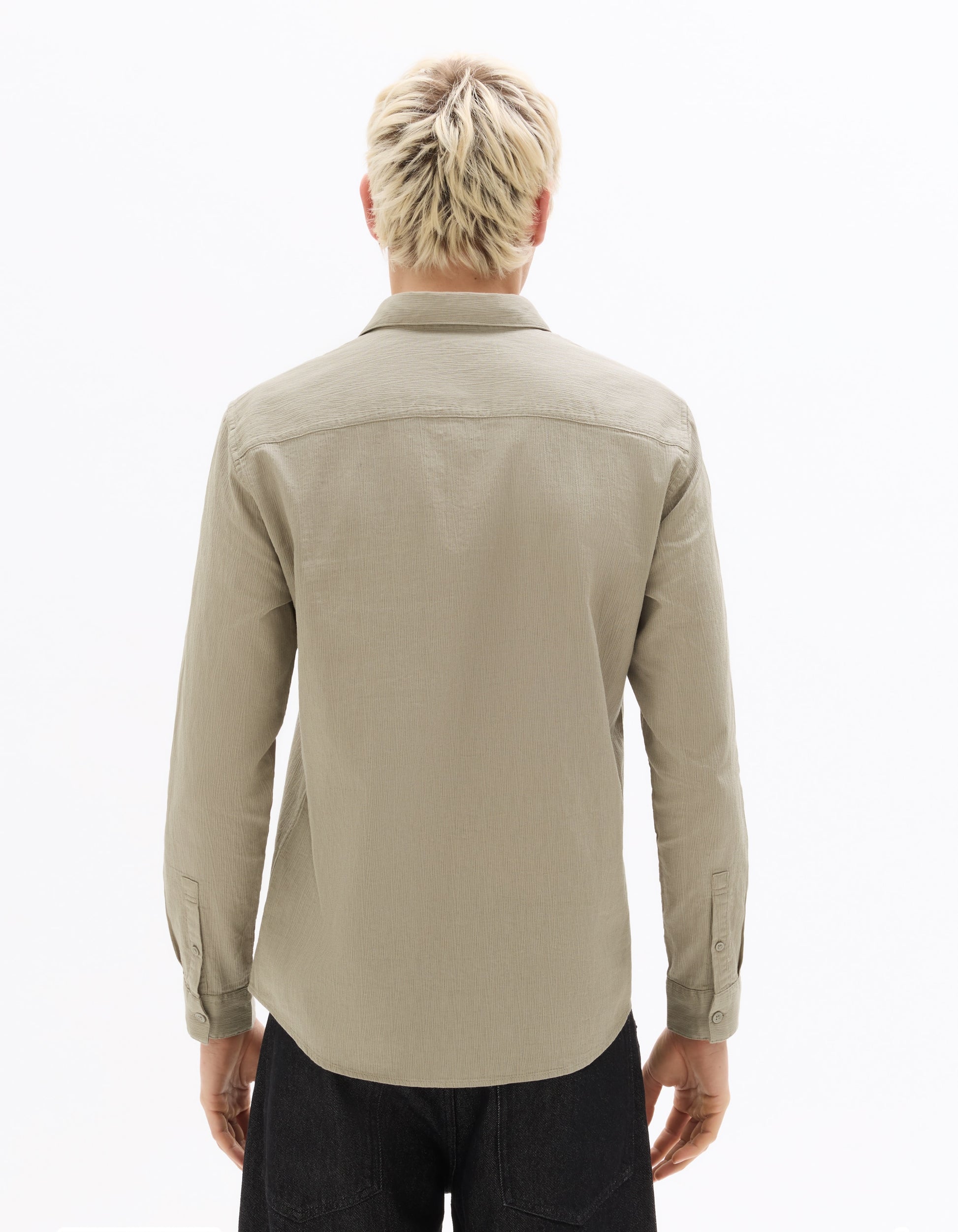 Grey Long Sleeves Shirt for Men