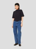 Tilda midnight blue double canvas top by Tara Jarmon Lebanon