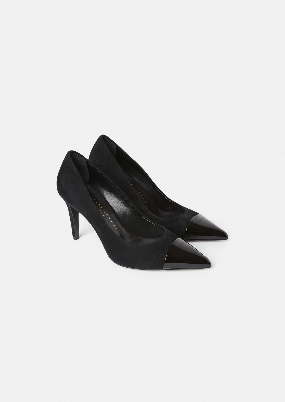 Krystine black leather heels by Tara Jarmon Lebanon