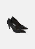 Krystine black leather heels by Tara Jarmon Lebanon