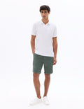 Celio Regular Fit Waffle Knit Polo - White