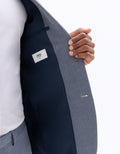 Slim Fit Stretch Blue Suit Jacket Celio