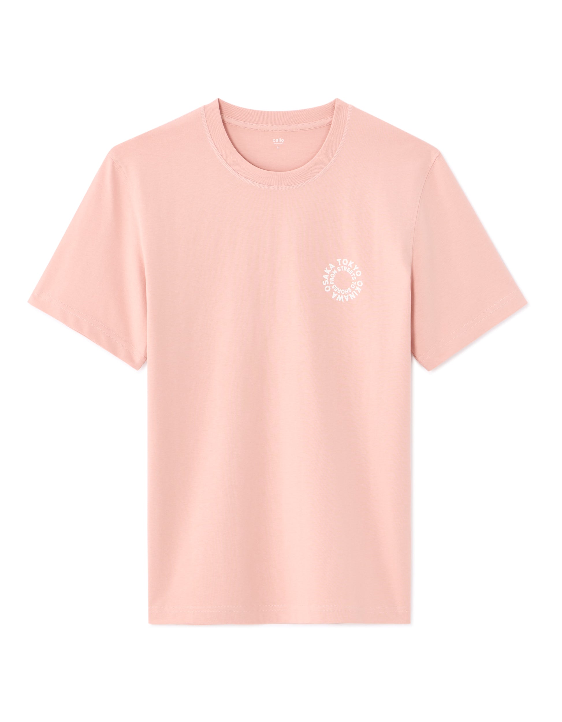 Celio Cotton Short Sleeves Tshirt - Pink