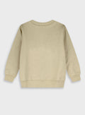 Cotton Blend Boy Blouse Sweatshirt - Beige