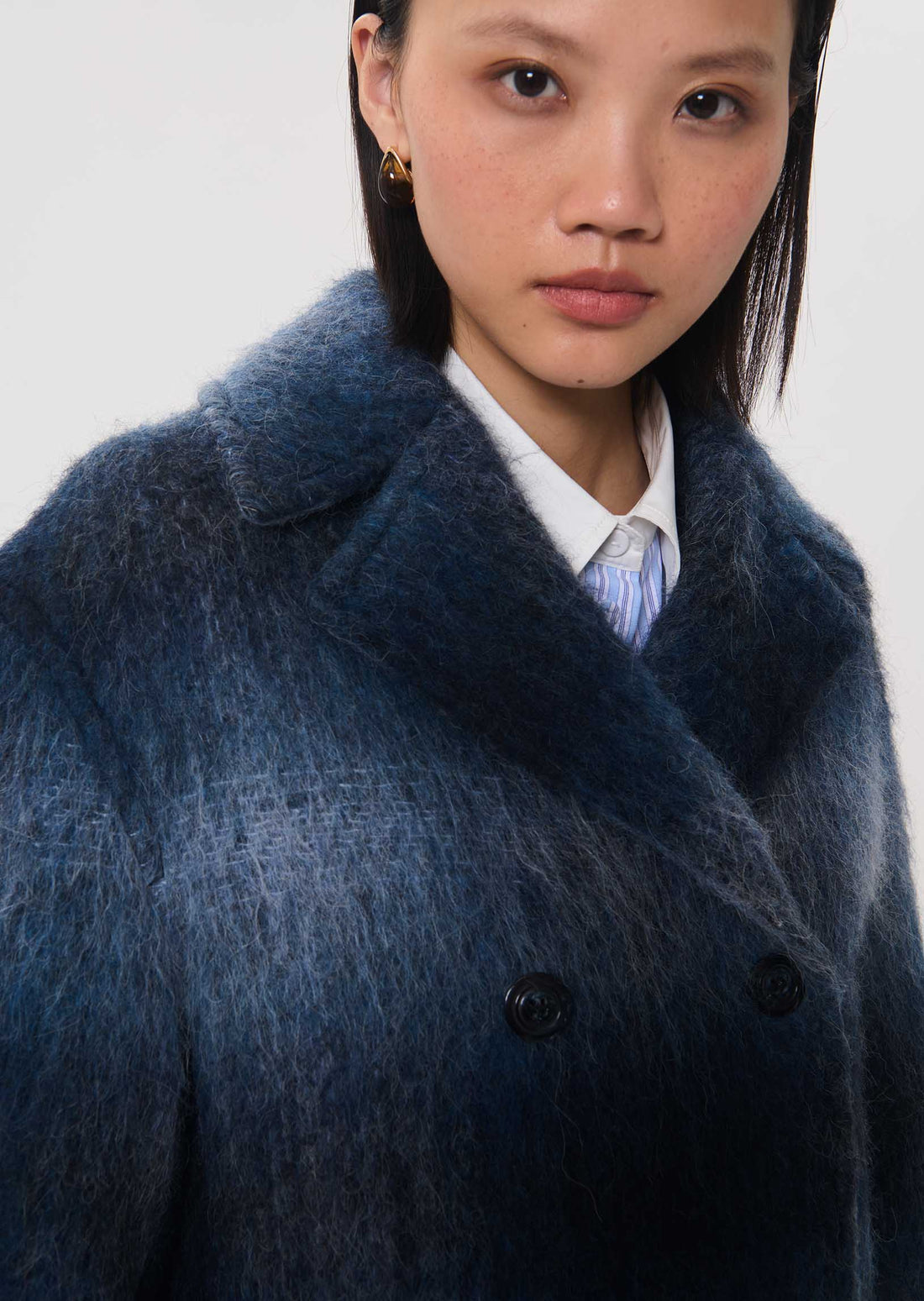 Marcelle coat in navy by Tara Jarmon