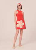 Joaba coral double canvas skirt by Tara Jarmon Lebanon