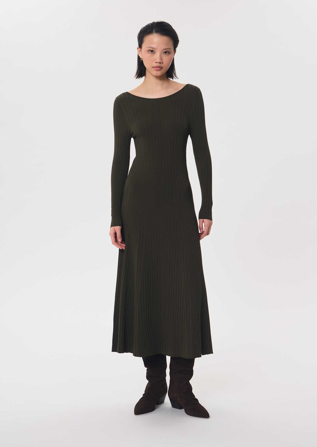 Roselene dress in khaki by Tara Jarmon