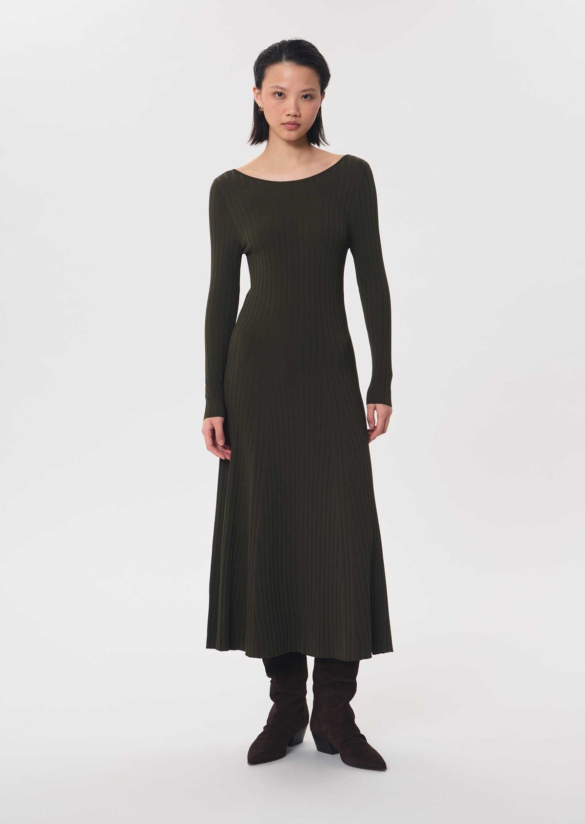 Roselene dress in khaki by Tara Jarmon