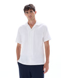 Optical White Short Sleeves Shirt - Celio Lebanon