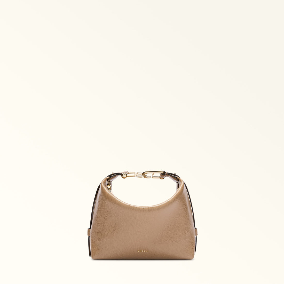 Furla Tonie Mini Hobo Bag In Leather