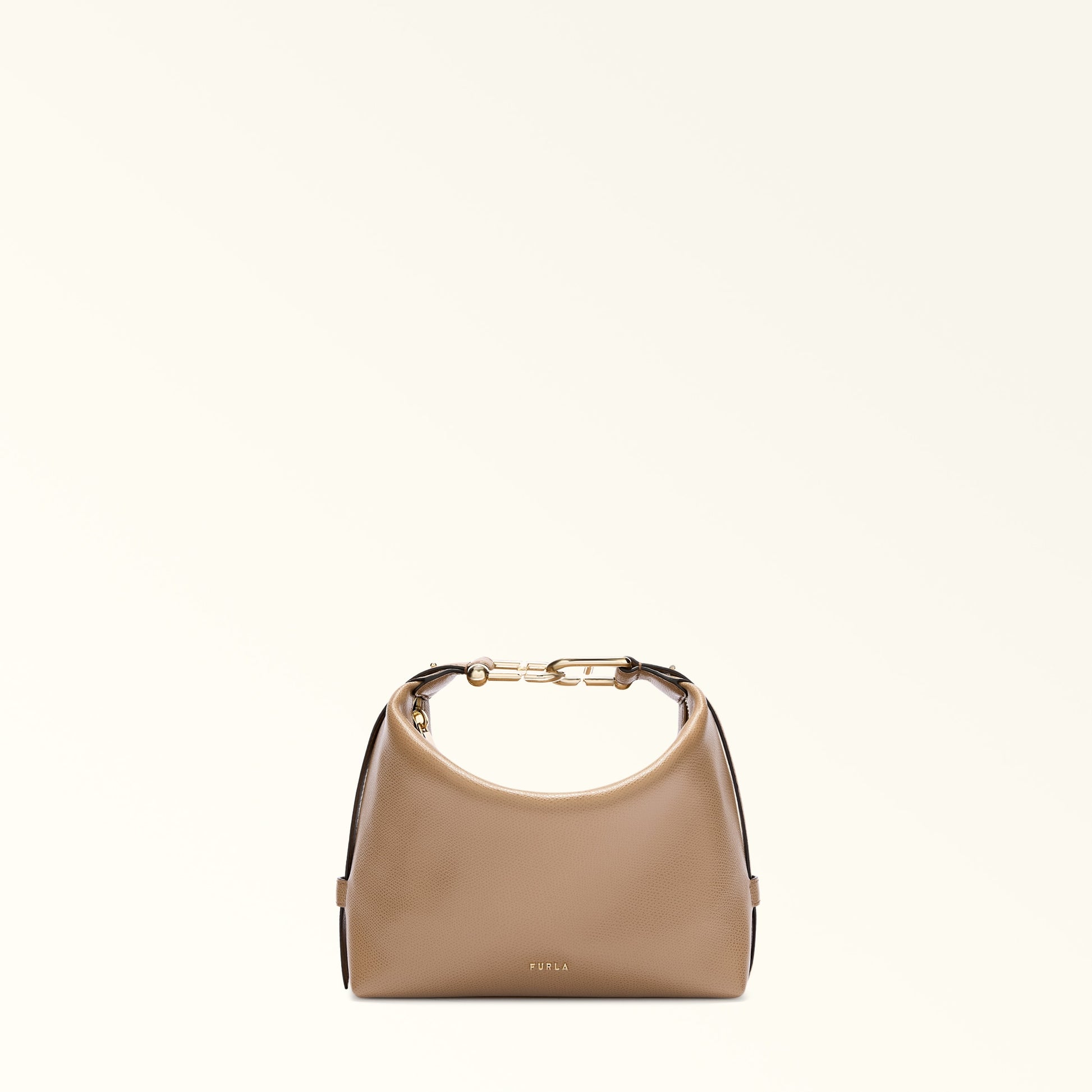 Furla Tonie Mini Hobo Bag In Leather
