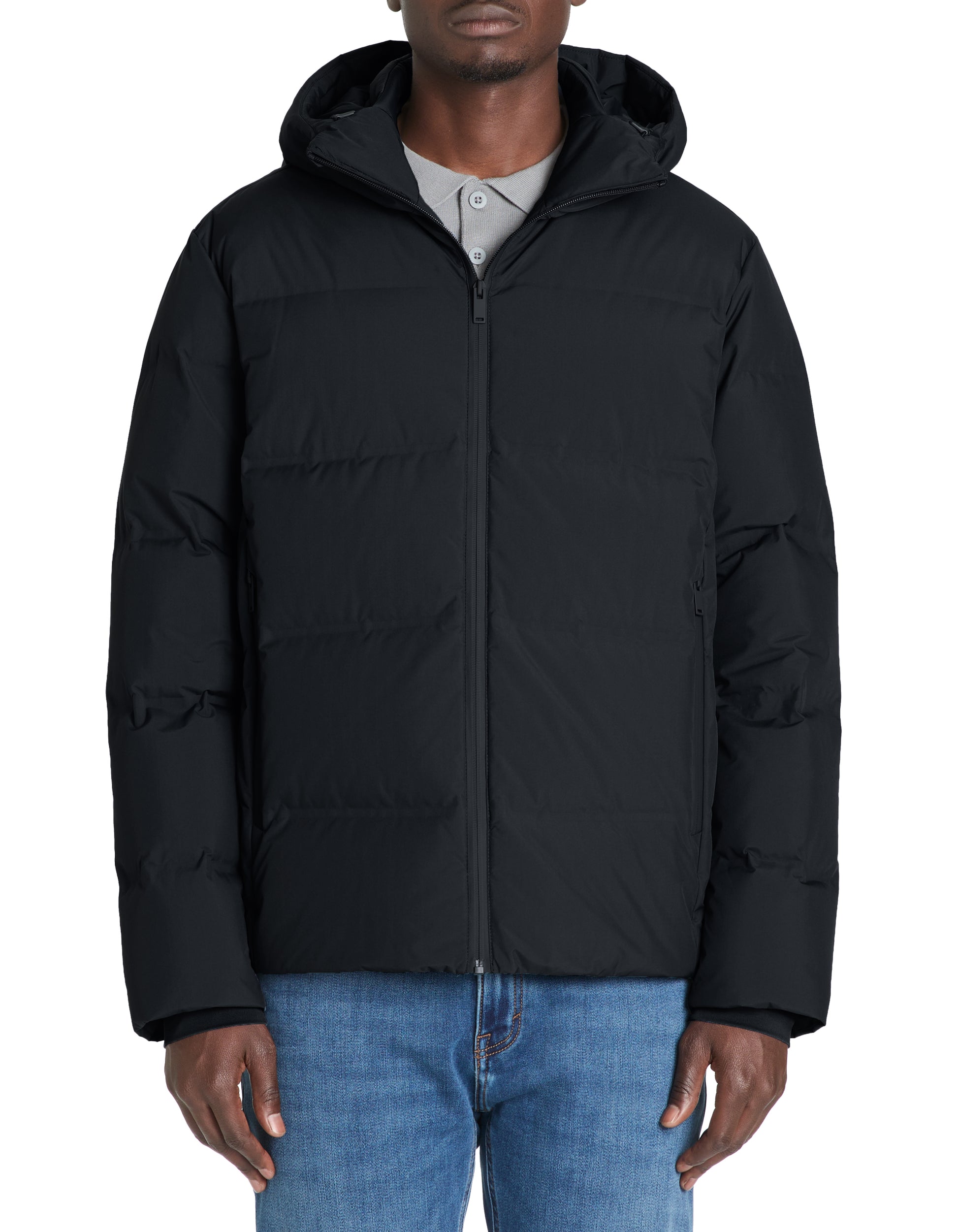 Black Puffy Jacket - Celio Lebanon