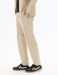 Celio Beige Slim Fit All-Day Ankle-Length Solid Pants - Beige