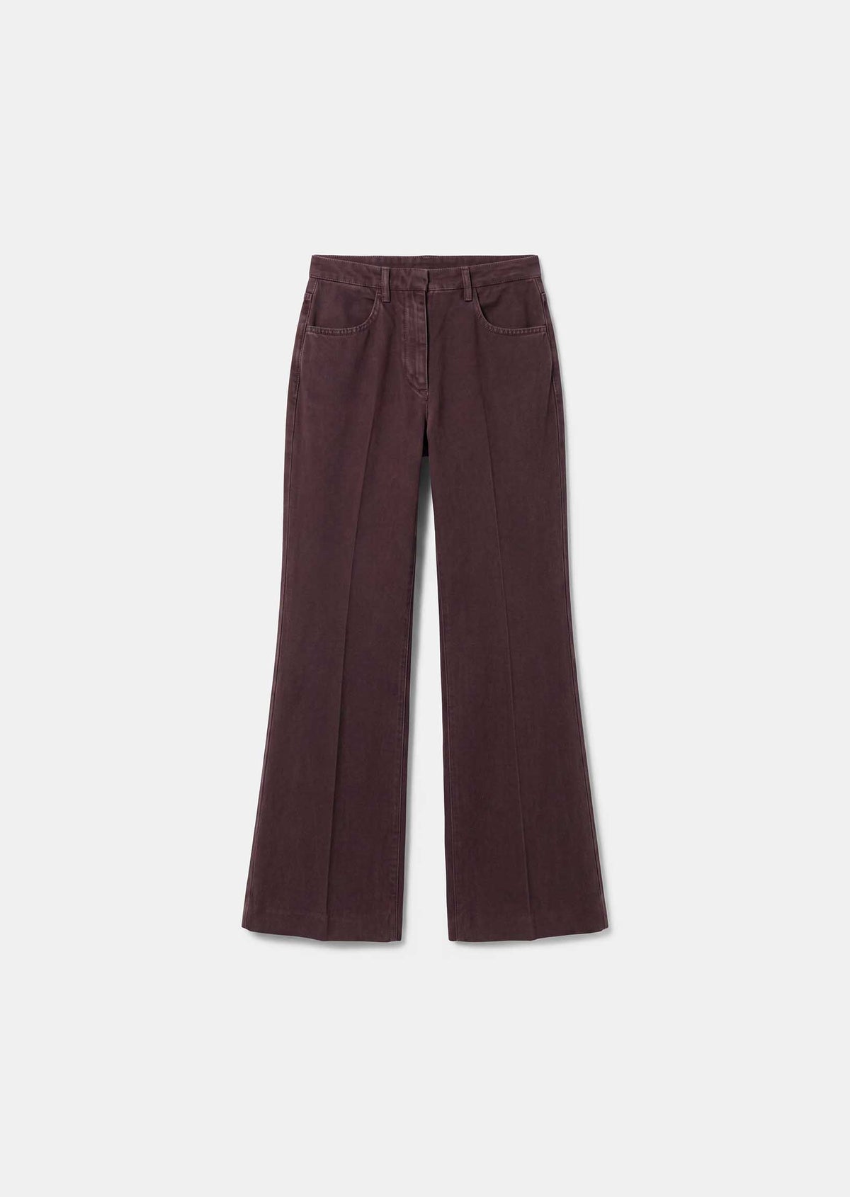 Jerome jeans in brown cotton by Tara Jarmon