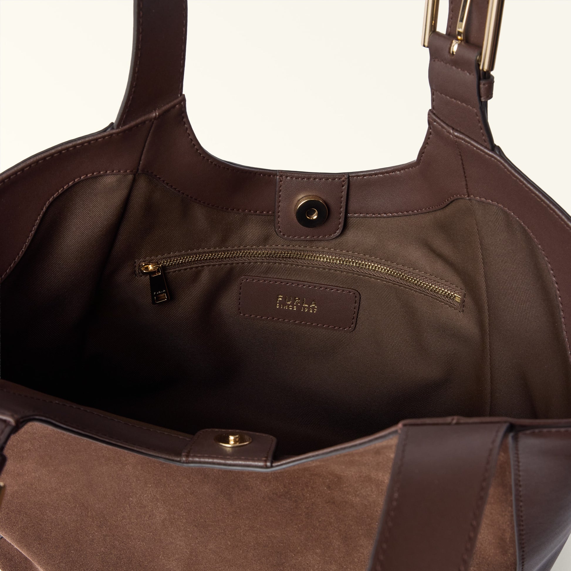 Furla Dora M Tote in Brown - Bags 