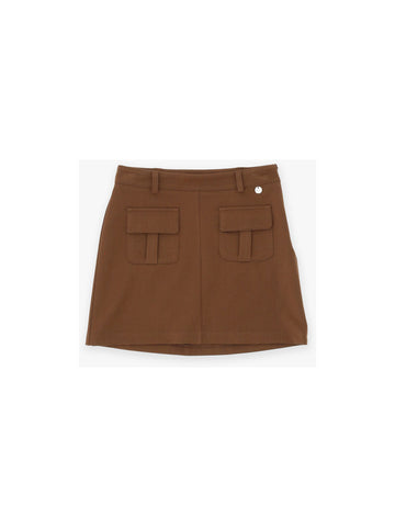 brown skirt SKIRT KHABBAZ