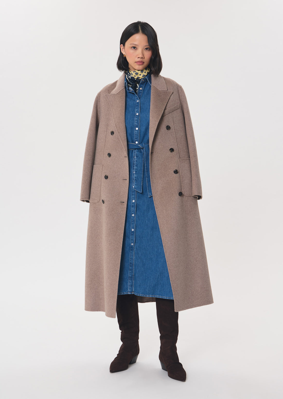 Montaine coat in hazel wool by Tara Jarmon