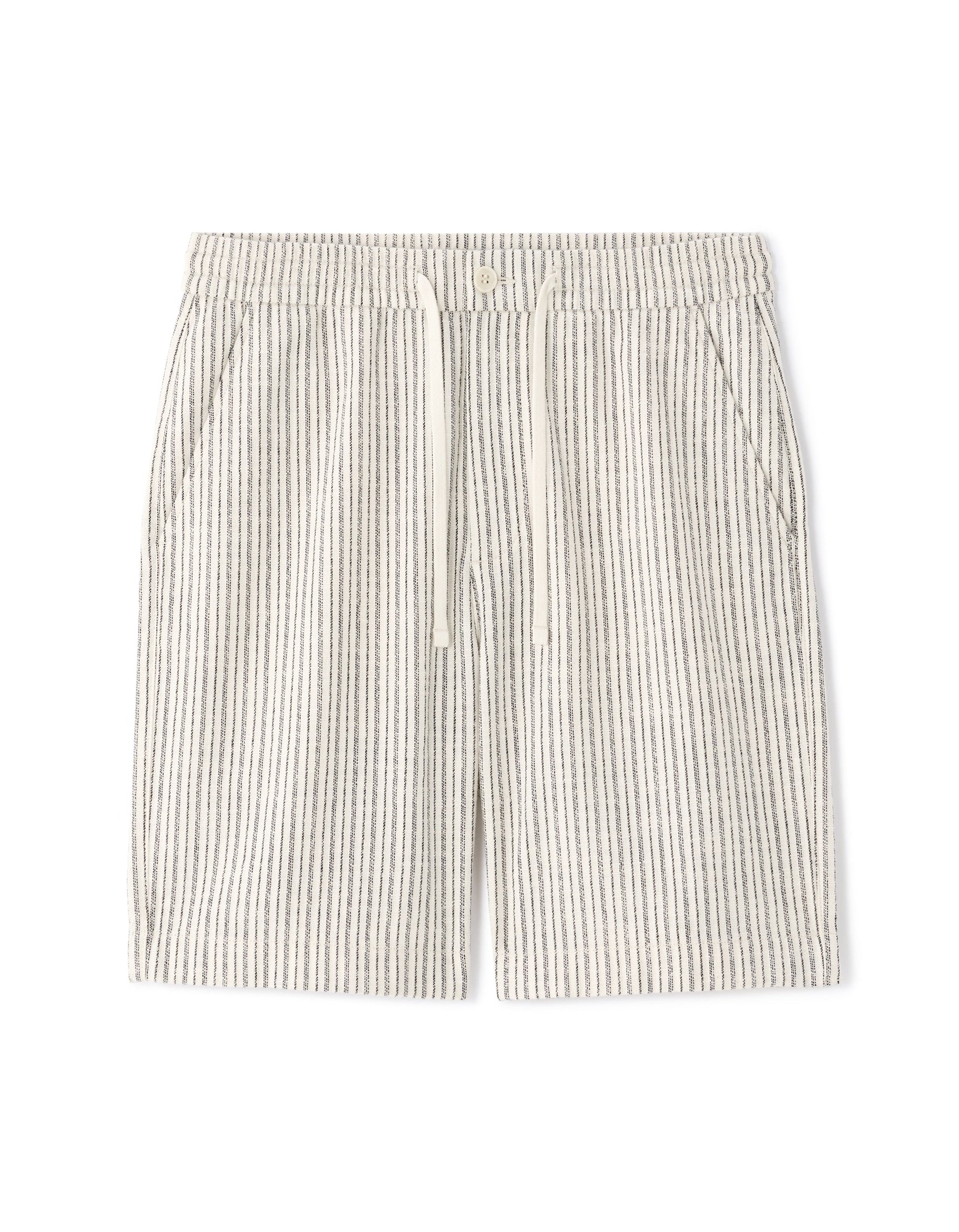 Striped Knit Bermuda Shorts Celio