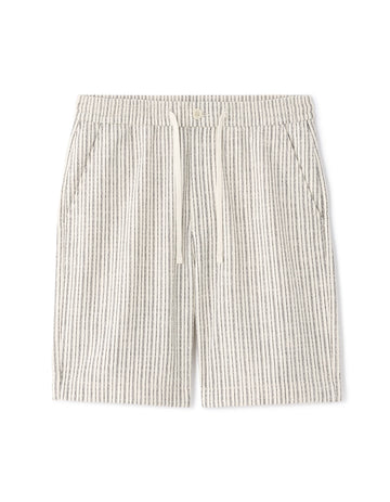 Striped Knit Bermuda Shorts Celio
