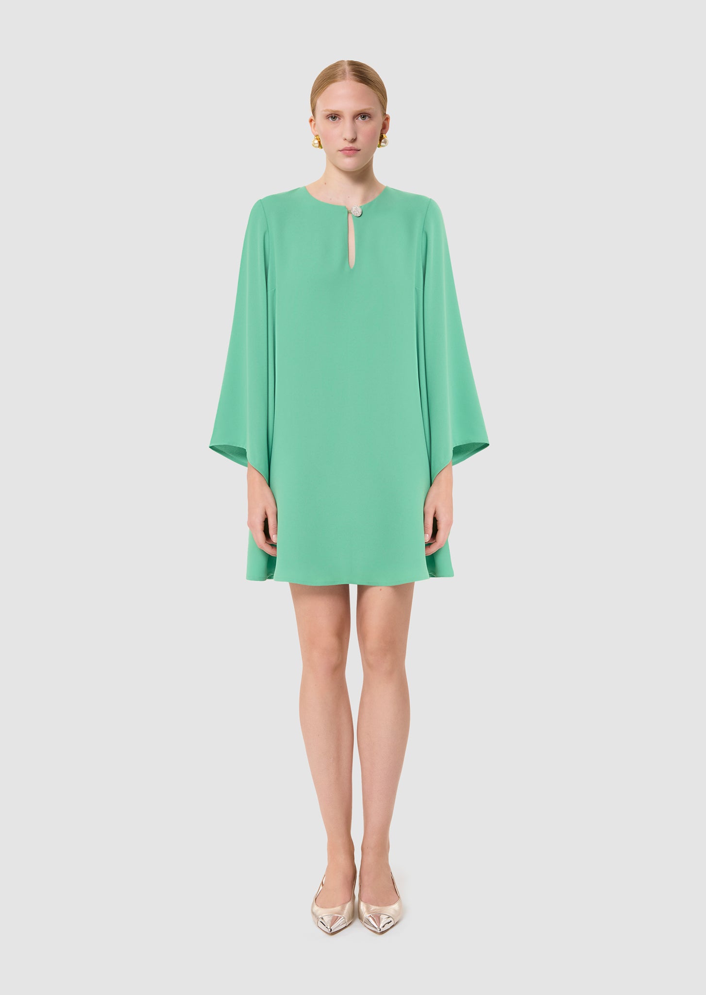 Raonie green crepe dress by Tara Jarmon Lebanon
