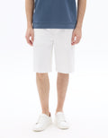 Loose Twill-Effect Knit Bermuda Shorts Celio