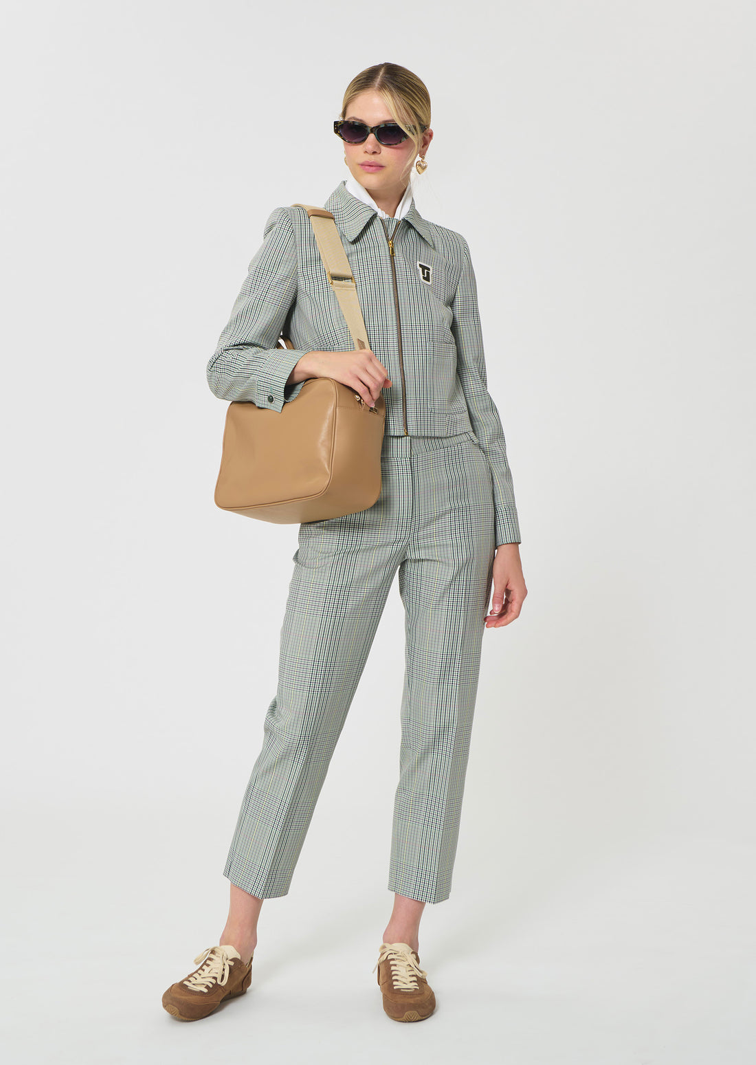 jacket in dark green Prince of Wales check