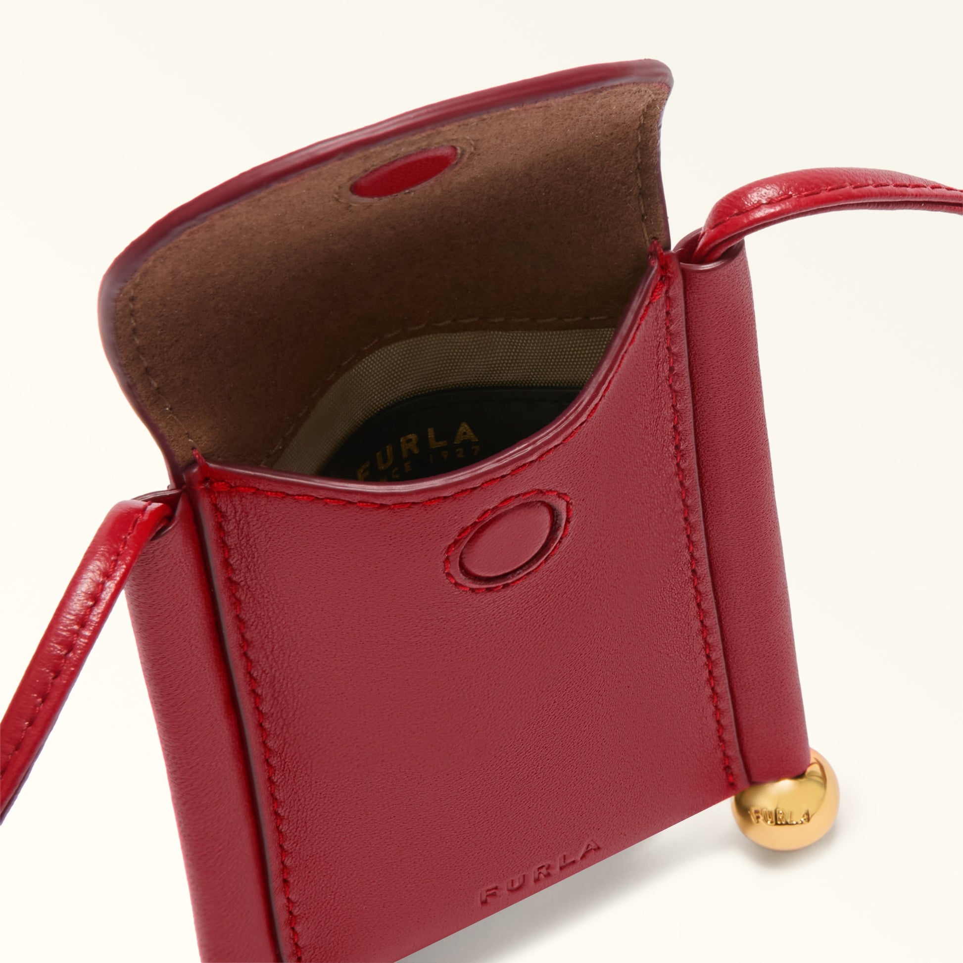 Furla Sfera Soft S Card Case Small Goods In Leather