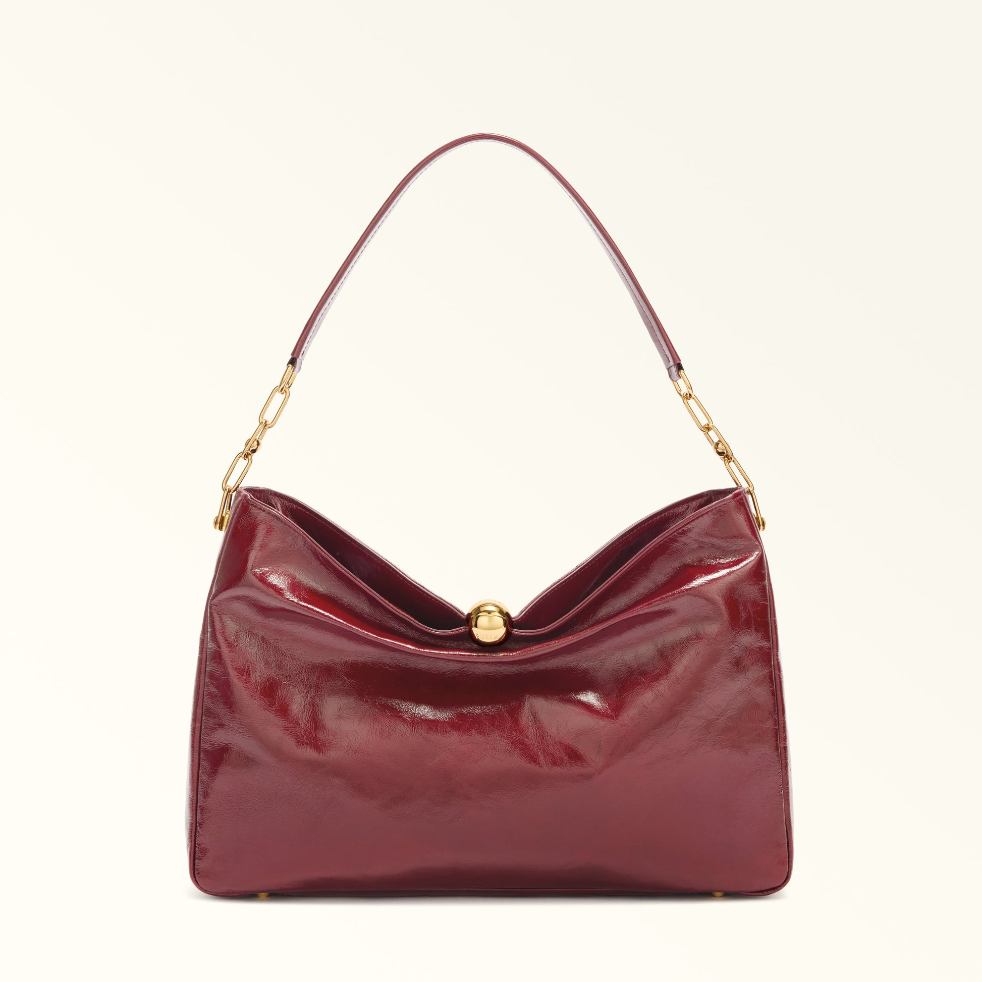 Furla Sfera Soft L Shoulder  Bag In Leather