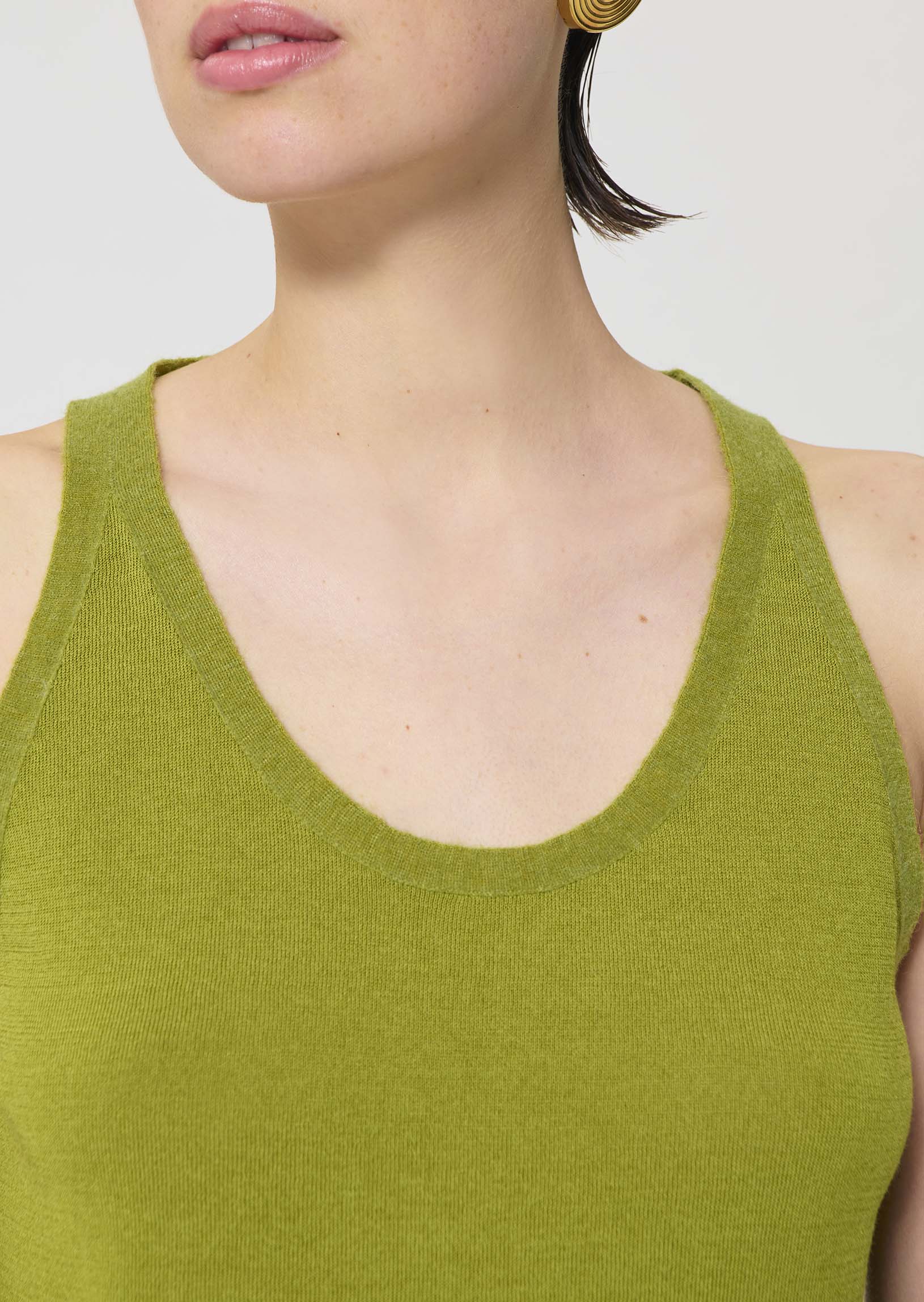Tank Top Green cotton