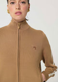 vest in beige technical mesh