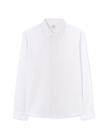 Optical White Long Sleeves Shirt - Celio Lebanon