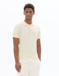 Celio Regular fit textured knit polo - White