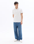 Celio Regular Fit 100% Cotton Piqué Polo - White