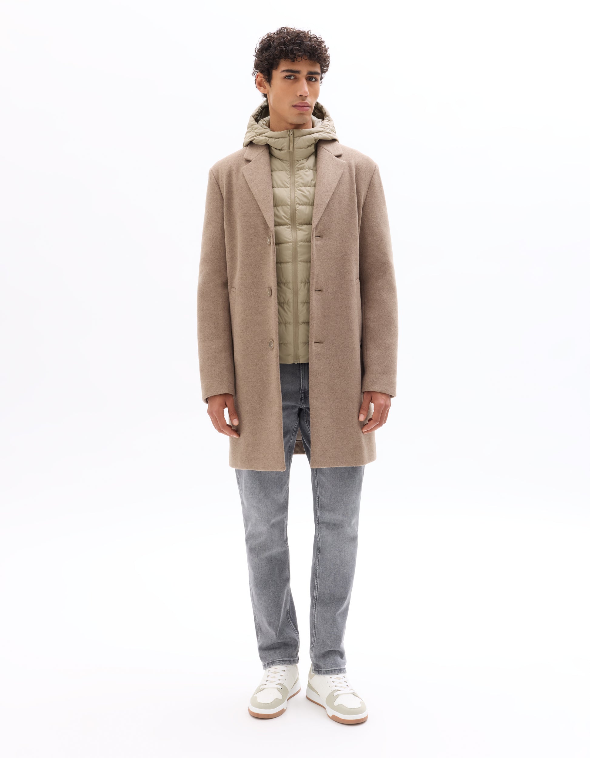 Beige Puffy Jacket - Celio Lebanon